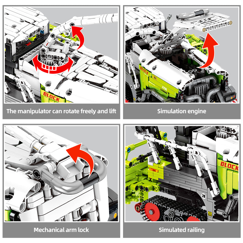 Farm Corn Harvester Puzzle Children's Building Block Toys