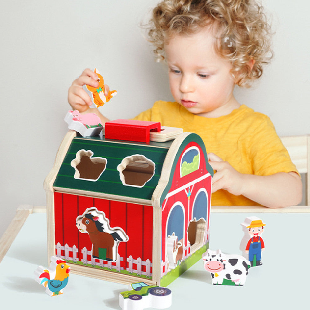 Wooden Farm Matching Early Education Toys