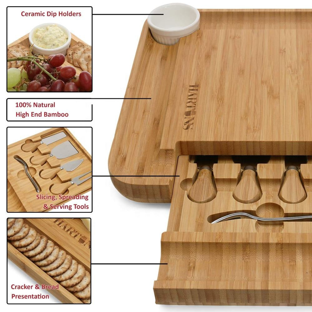 Acacia Cheese Set Western Chopping Board