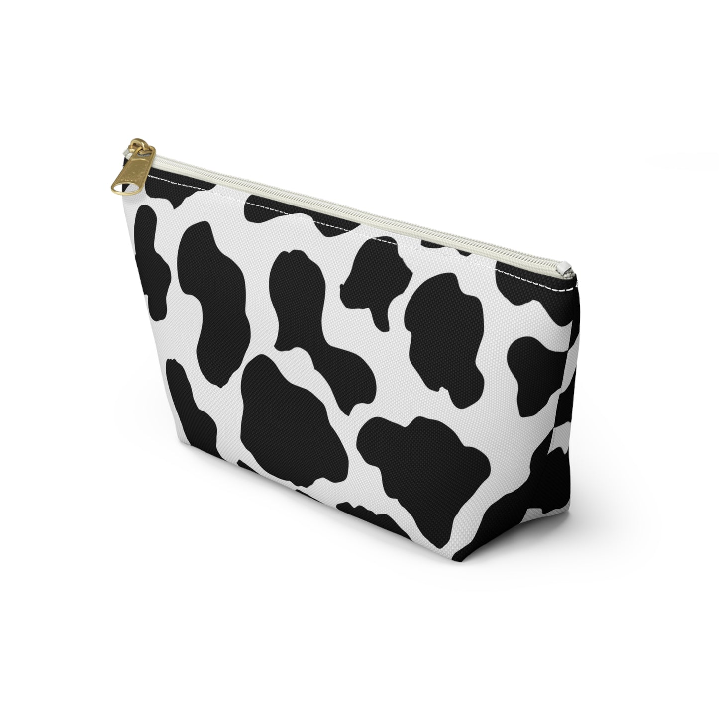 "Stylish Cow Print Accessory Pouch - Organize Your Essentials with Flair"