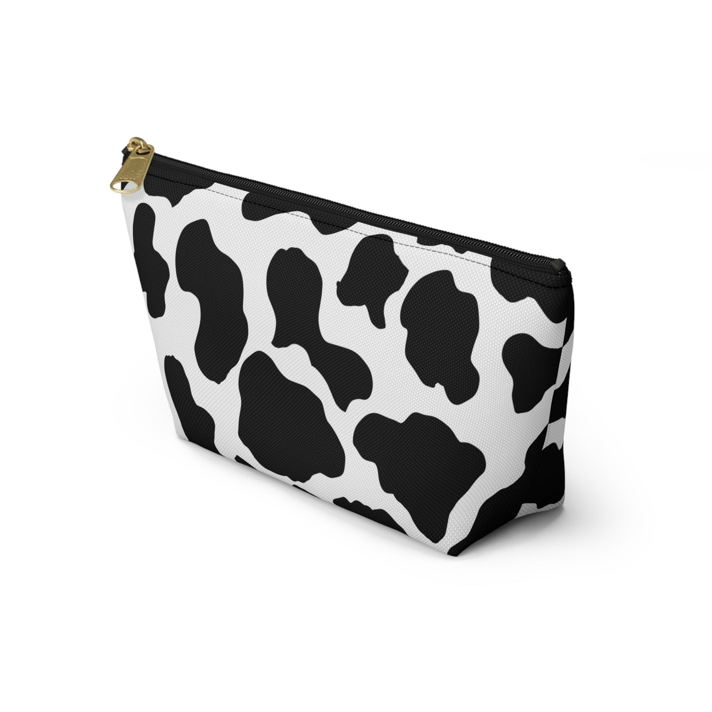 "Stylish Cow Print Accessory Pouch - Organize Your Essentials with Flair"