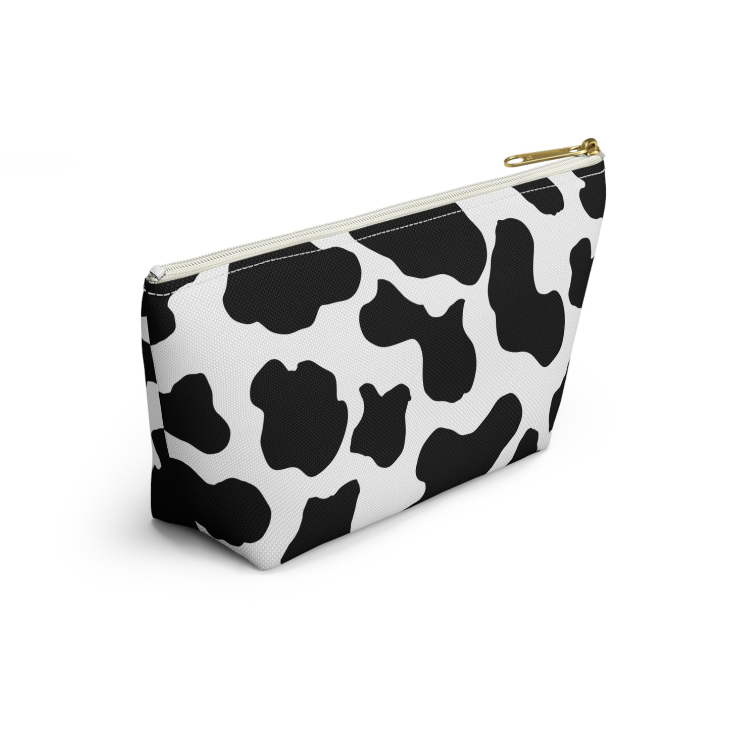 "Stylish Cow Print Accessory Pouch - Organize Your Essentials with Flair"