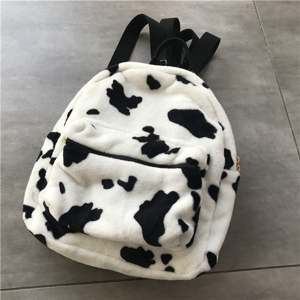 Cow hairy backpack