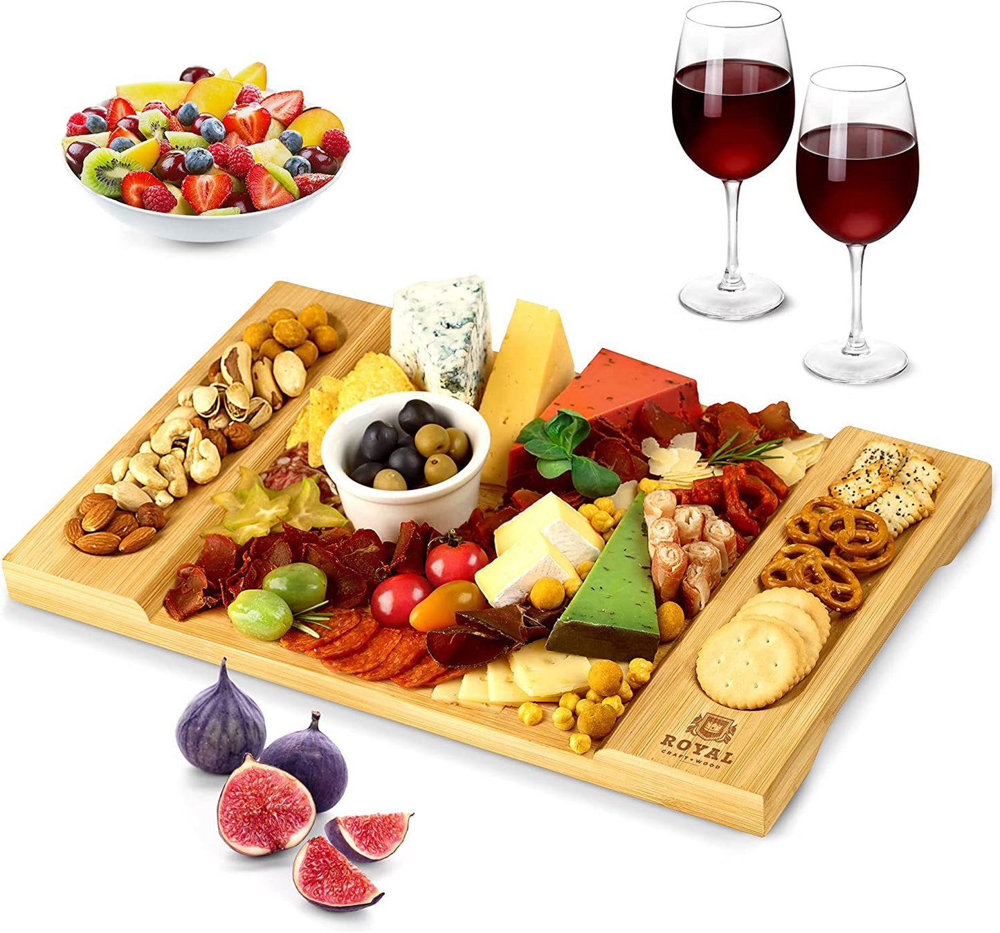 Bamboo Cheese Board & Cutting Board Kitchen Supplies